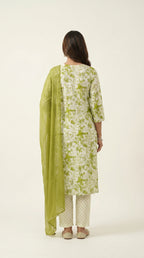 Olive Meadow Embroidered Kurta Set