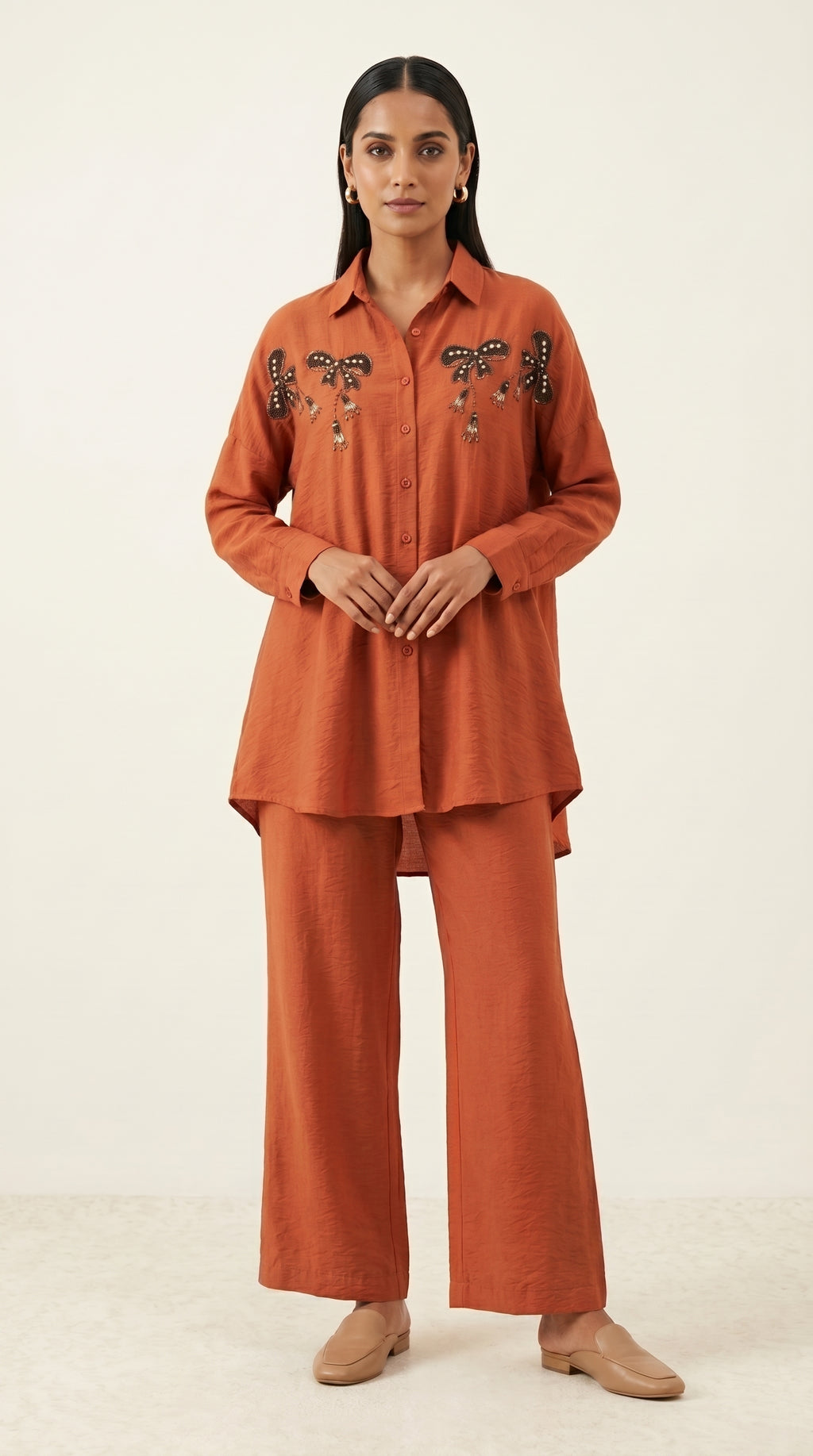 Sunset Charm Embellished Co-ord Set