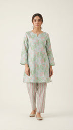 Mint Blossom Floral Co-ord Set