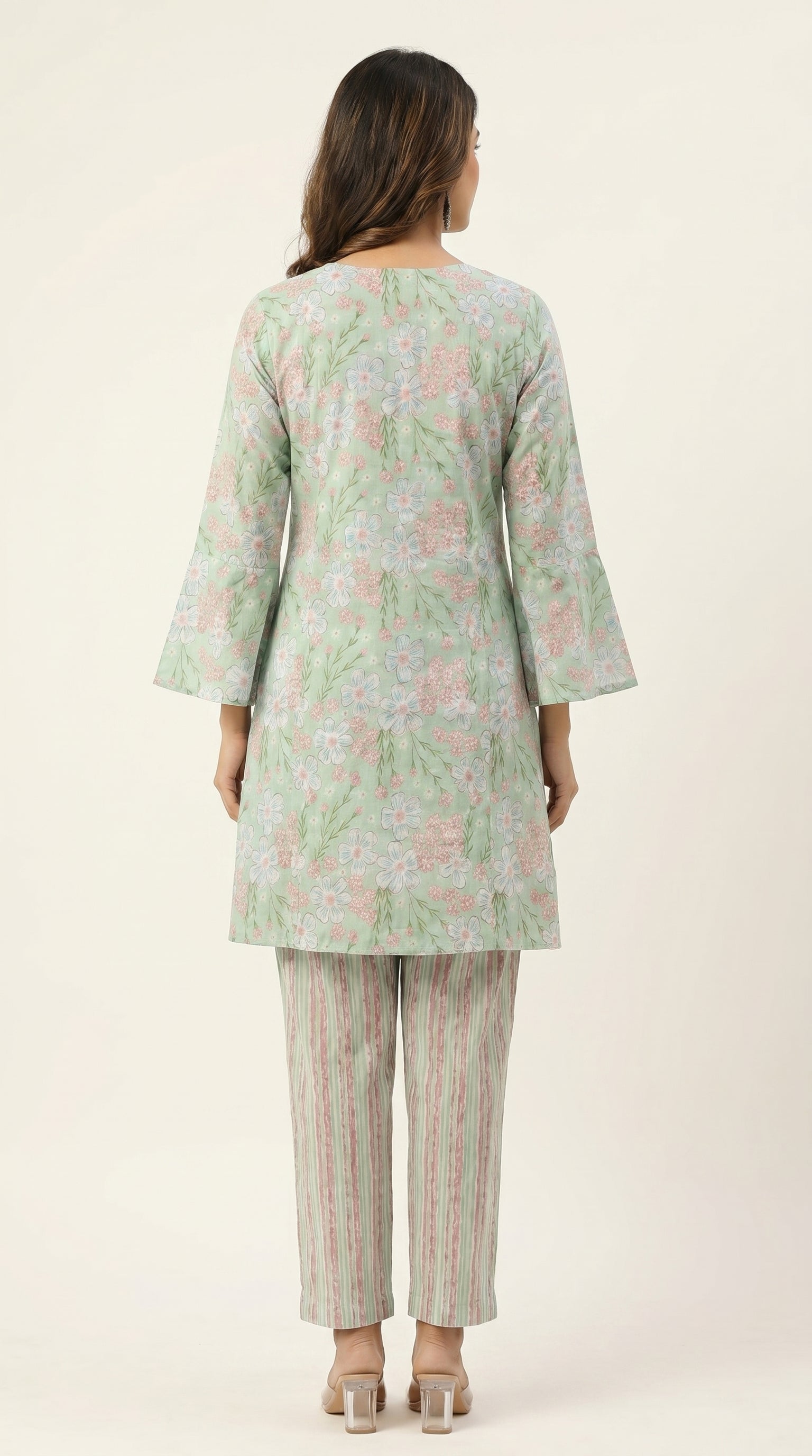 Mint Blossom Floral Co-ord Set