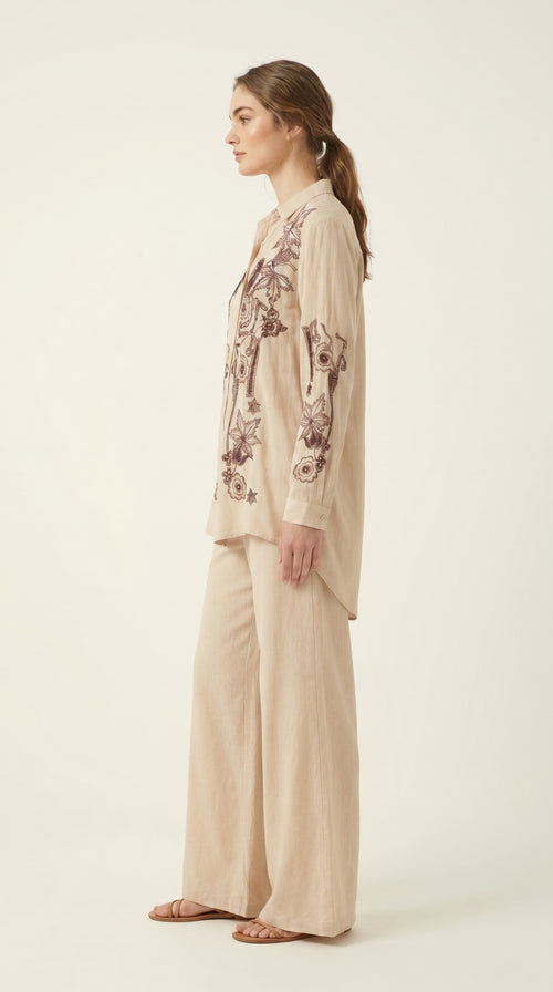Earthline Embroidered Co-ord Set
