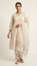 Ethereal Ivory Embroidered Kurta Set