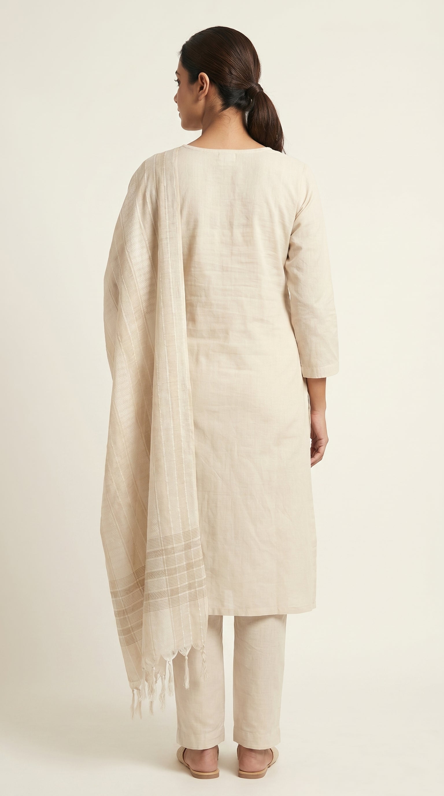Ethereal Ivory Embroidered Kurta Set