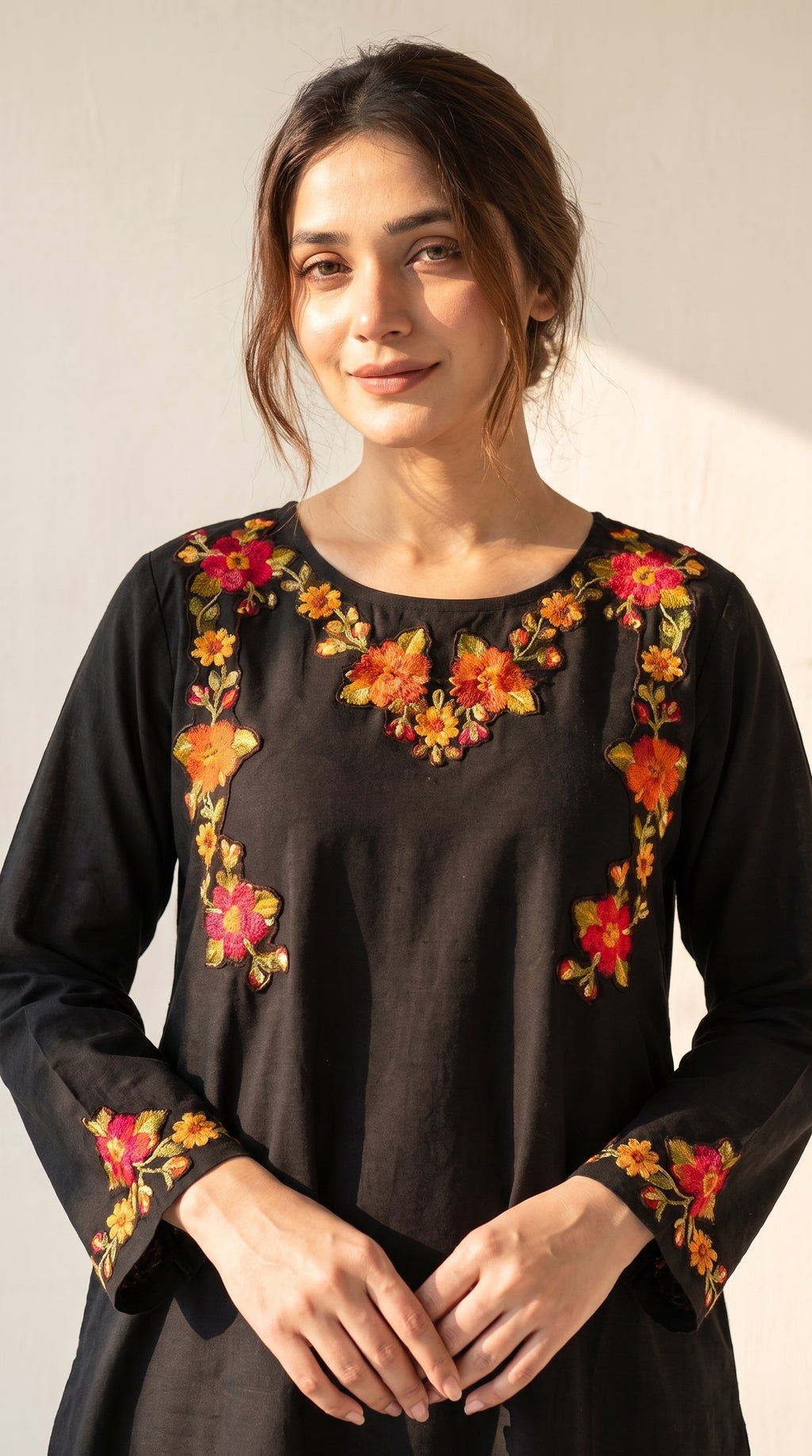 Zarmina Cotton Embroidered Kurta Set