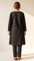 Zarmina Cotton Embroidered Kurta Set