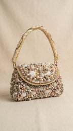 Seashell Symphony Handcrafted Embellished Bag