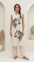 Aira Horse Print Khadi Cotton Co-ord Set