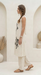 Aira Horse Print Khadi Cotton Co-ord Set