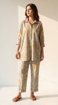 Aveline Sage Floral Cotton Co-ord Set