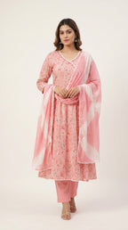 Elowen Blush Pink Floral Kurta Set