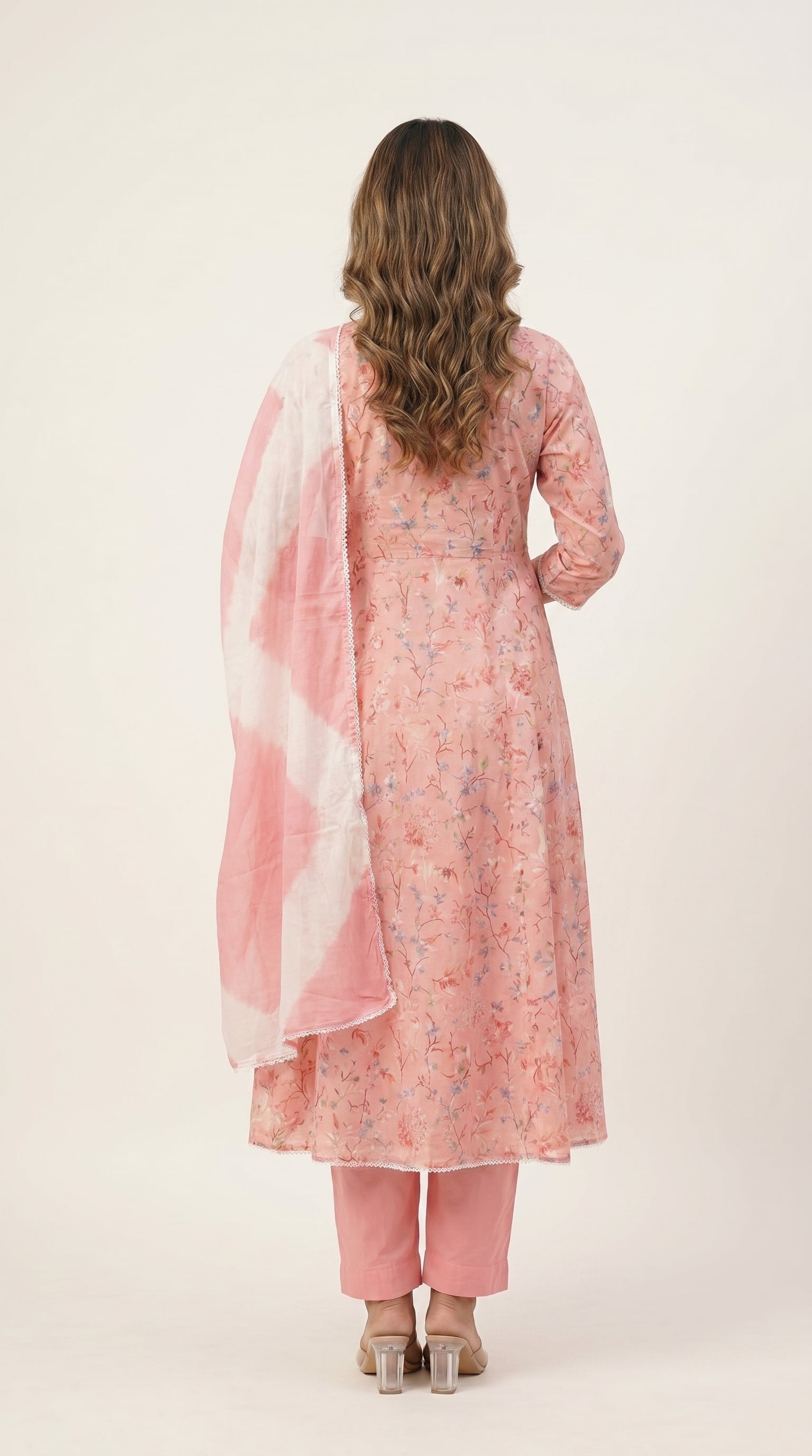 Elowen Blush Pink Floral Kurta Set