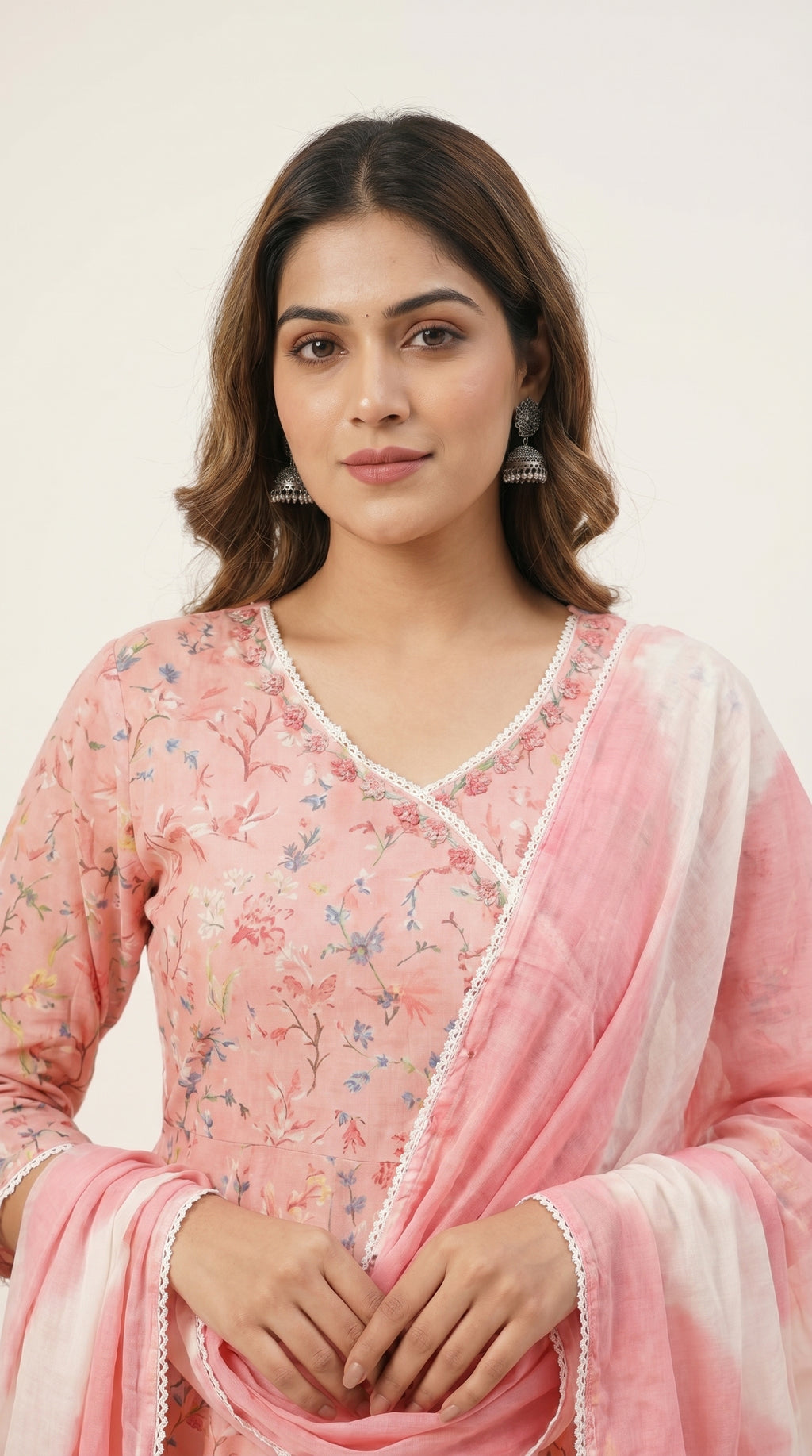 Elowen Blush Pink Floral Kurta Set