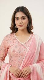 Elowen Blush Pink Floral Kurta Set