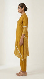 Sunlit Grace Asymmetrical Kurta Set