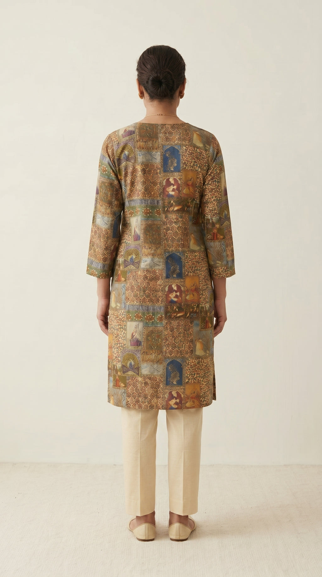 Zariya Heritage Printed Maslin Kurta Set