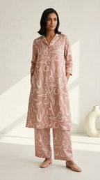 Blush Muse Printed Kurta Set