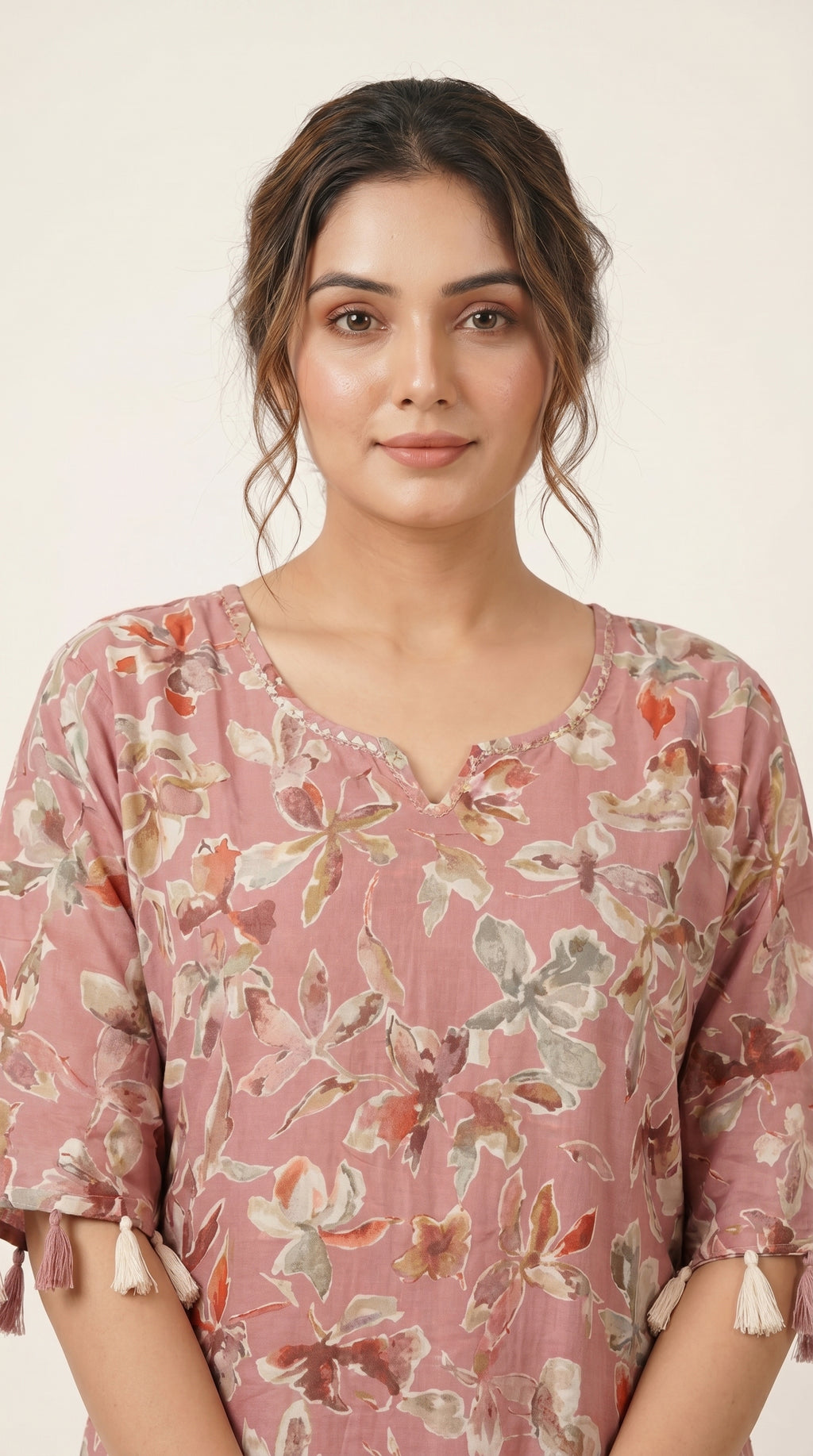 Dusty Rose Floral Cotton Co-ord Set