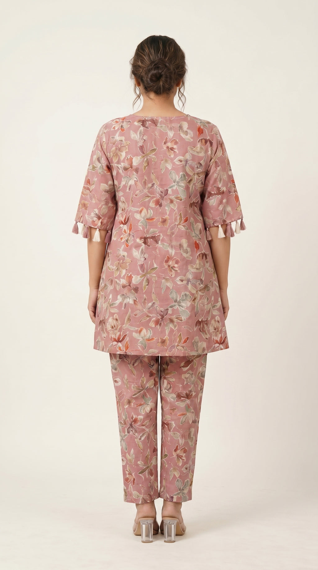 Dusty Rose Floral Cotton Co-ord Set