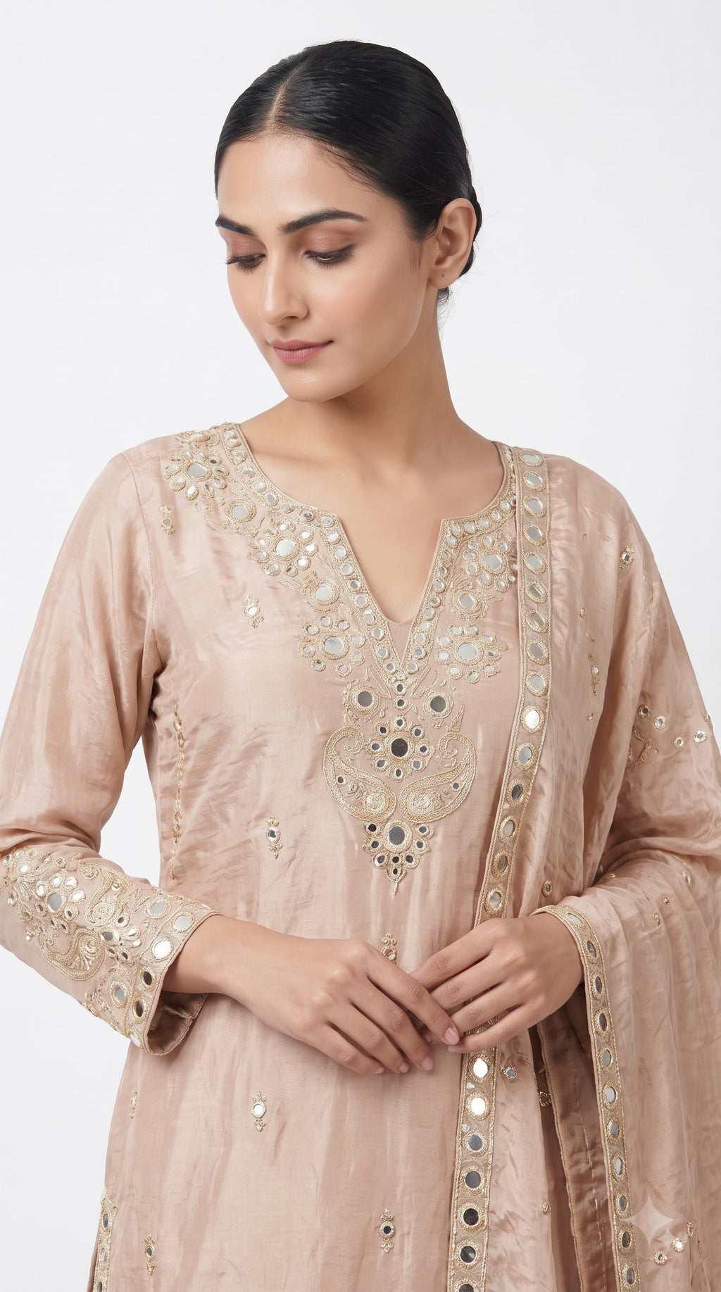 Afia Champagne Chinon Sharara Set