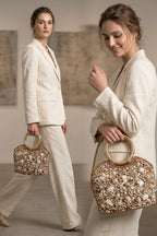 Oceanic Charm Handcrafted Shell-Embellished Ring Bag