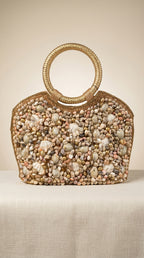 Oceanic Charm Handcrafted Shell-Embellished Ring Bag