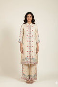 Heritage Elephant Crepe Kurta Set