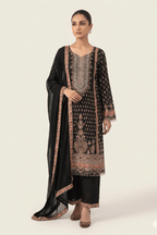 Elayna Black Crepe Kurta Set
