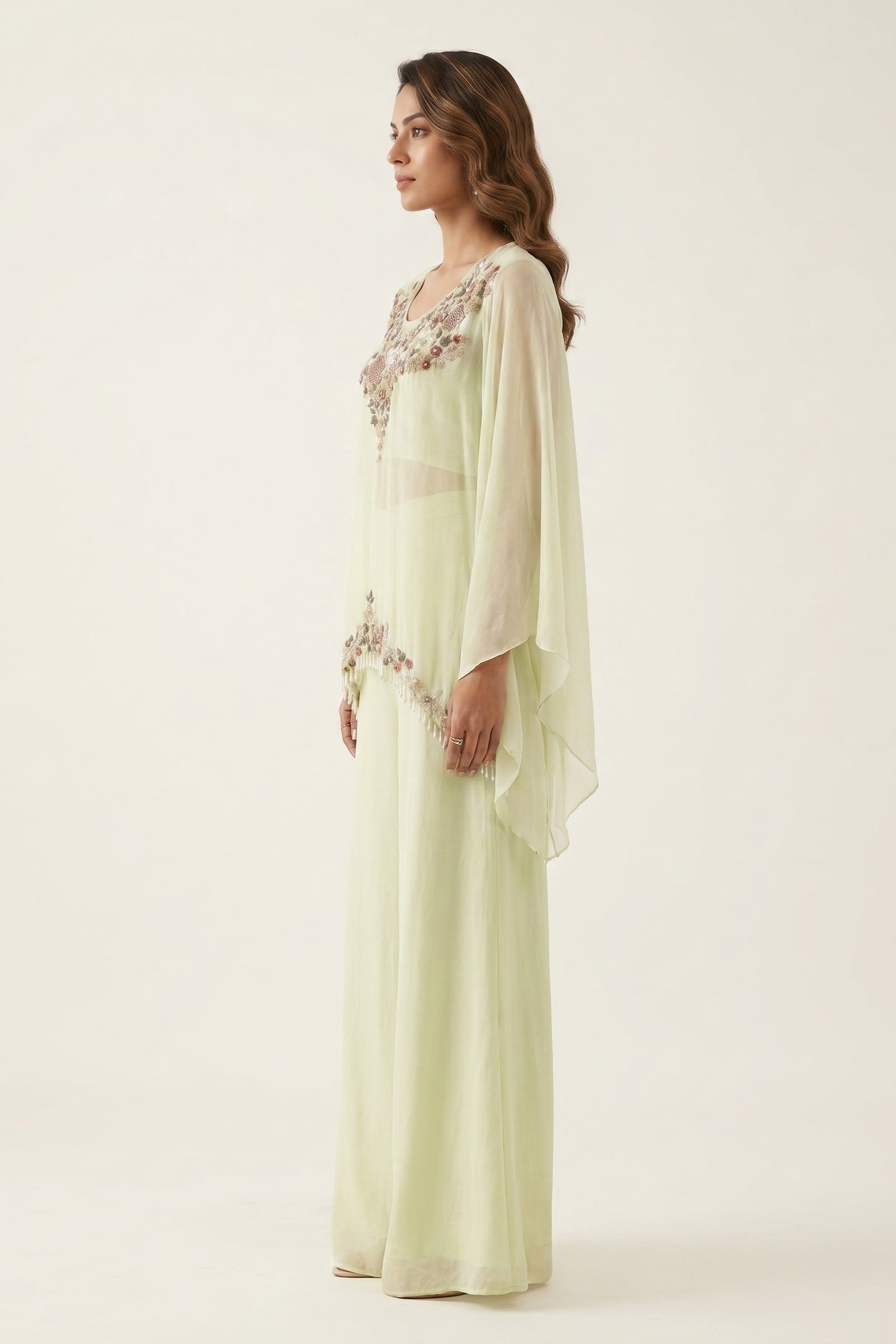 Zehra Pista Chinon Kaftaan Palazzo Set