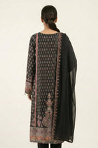 Elayna Black Crepe Kurta Set