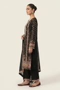 Elayna Black Crepe Kurta Set