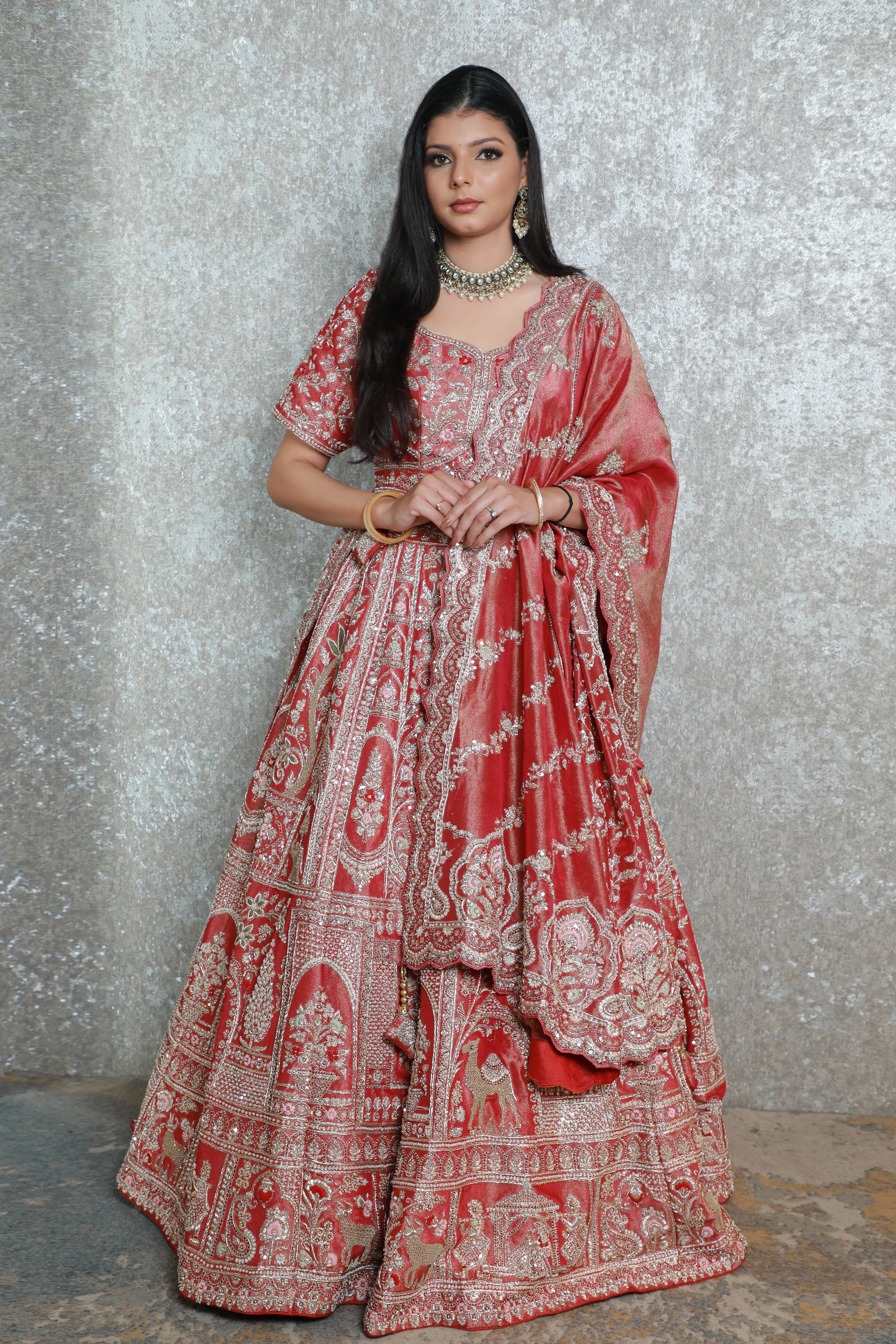 Zar-e-Rust Royal Bridal Lehenga