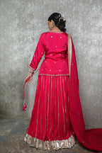 Gulabi Zariya Festive Lehenga