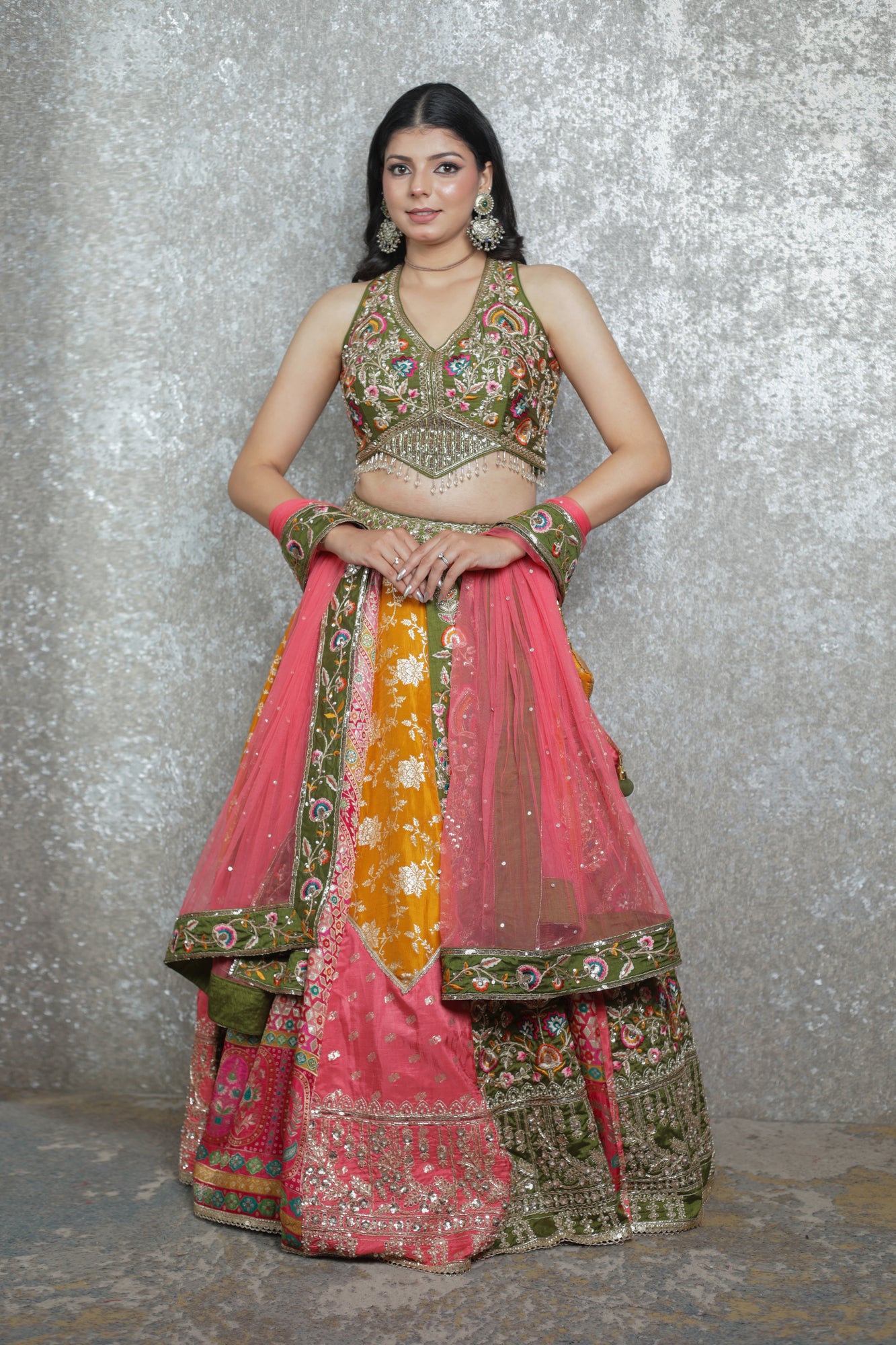 Rust Riyasat Bridal Lehenga