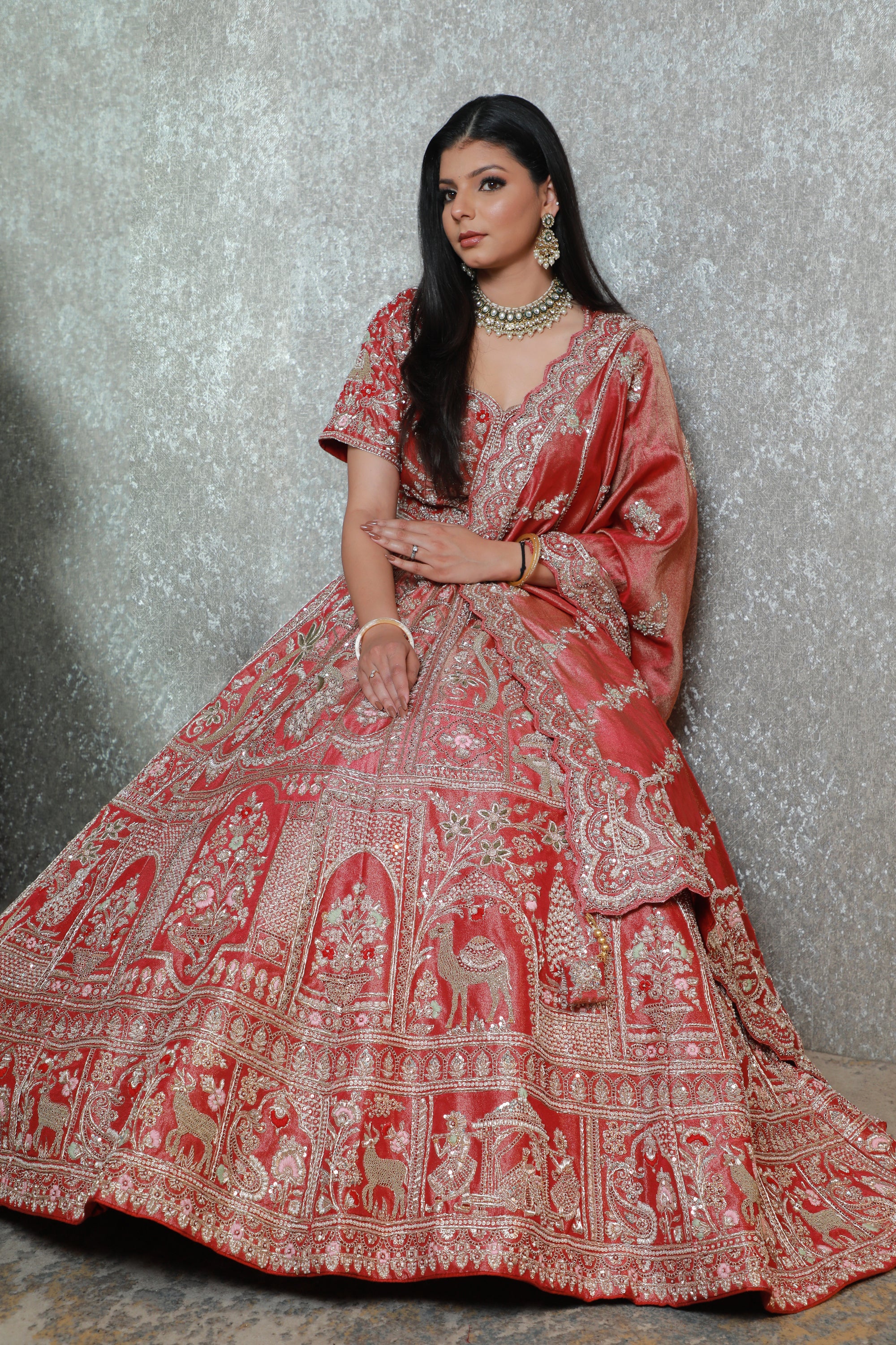 Zar-e-Rust Royal Bridal Lehenga