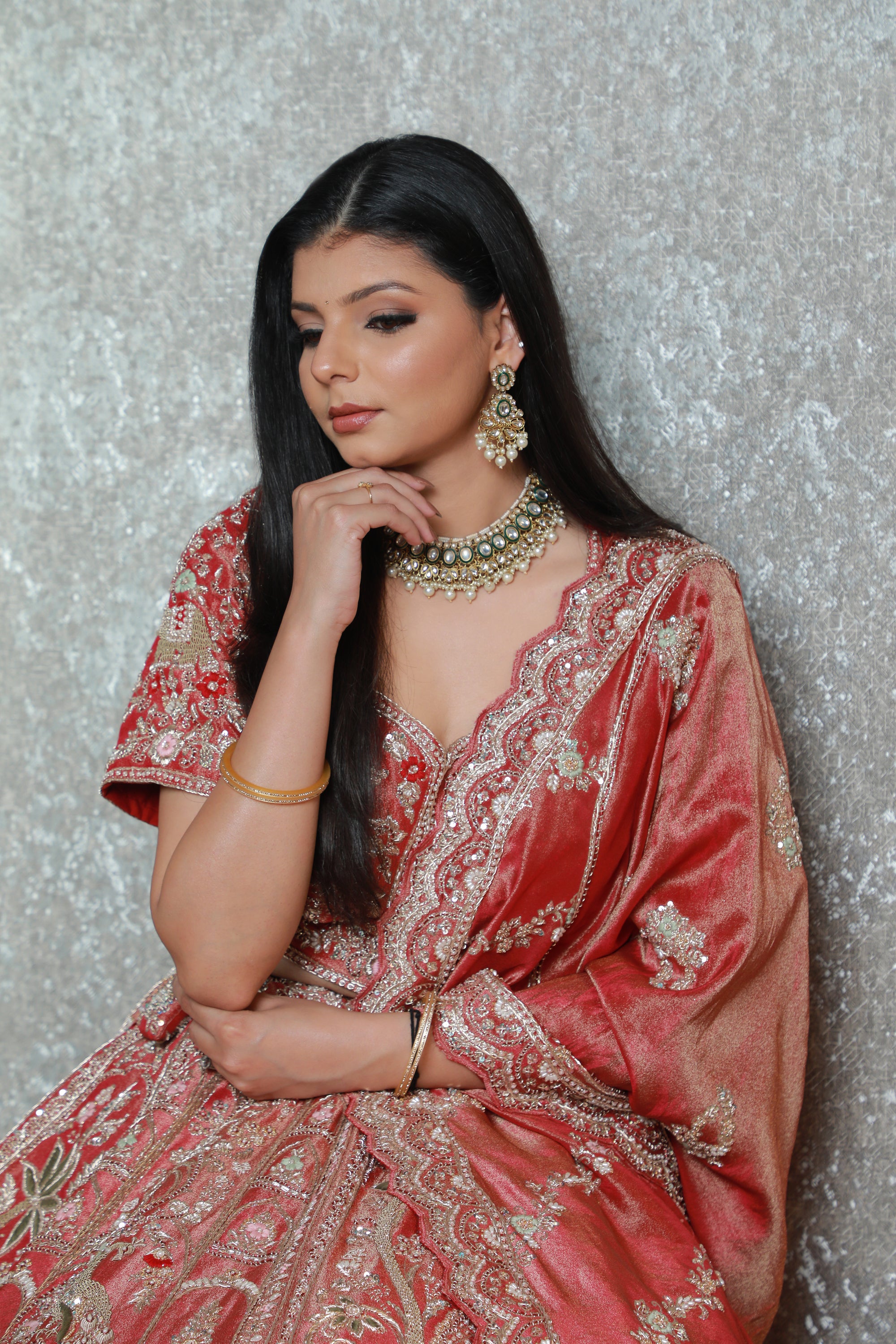 Zar-e-Rust Royal Bridal Lehenga