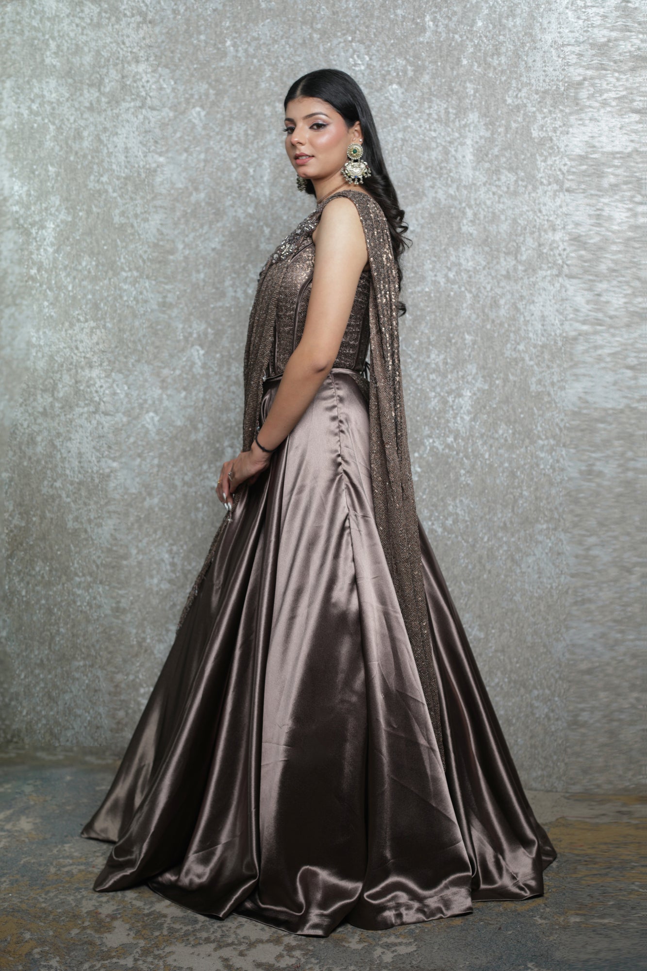 Zia Corset Drape Lehenga