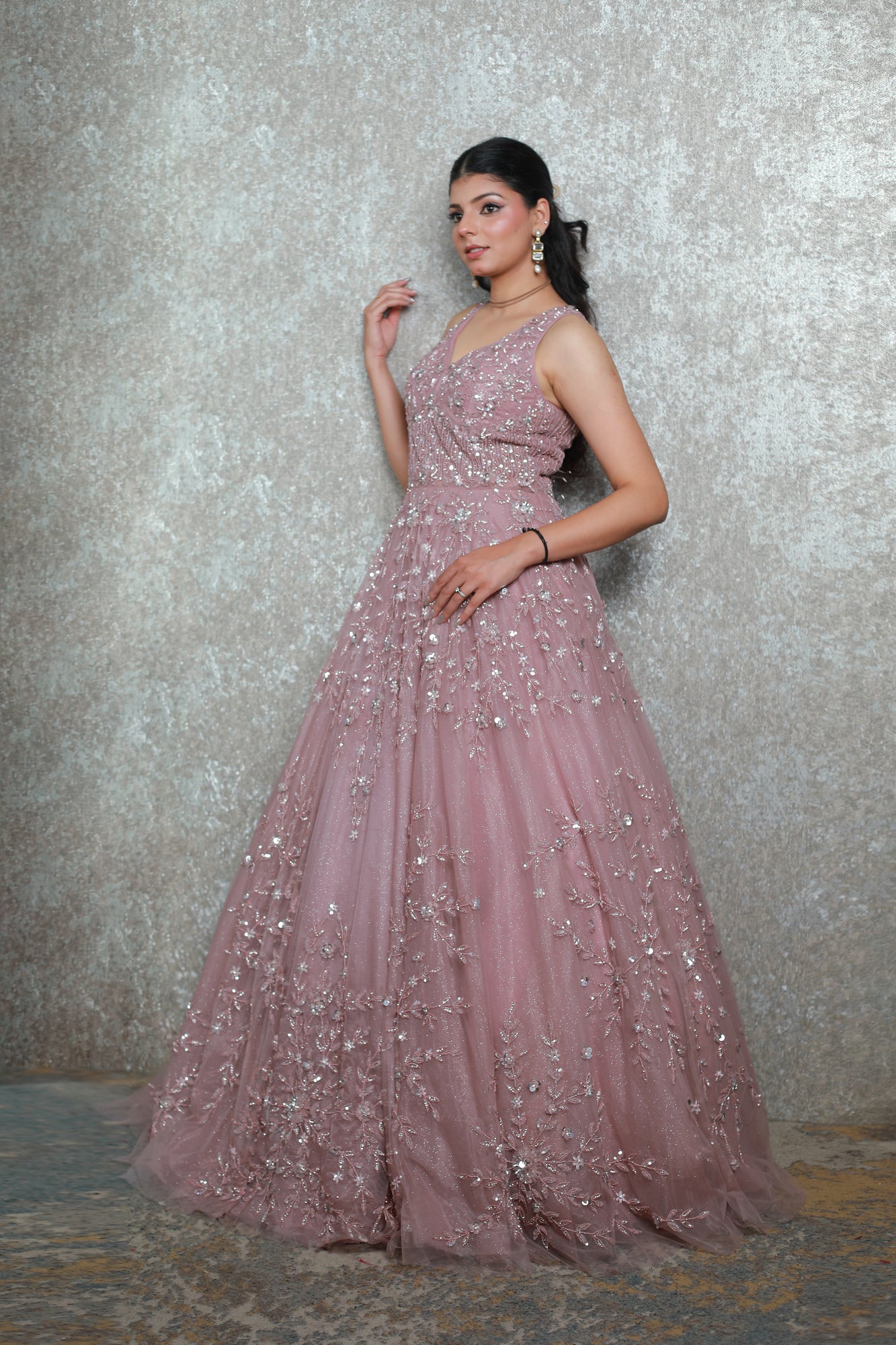 Noor-e-Gulab Pearl Gown