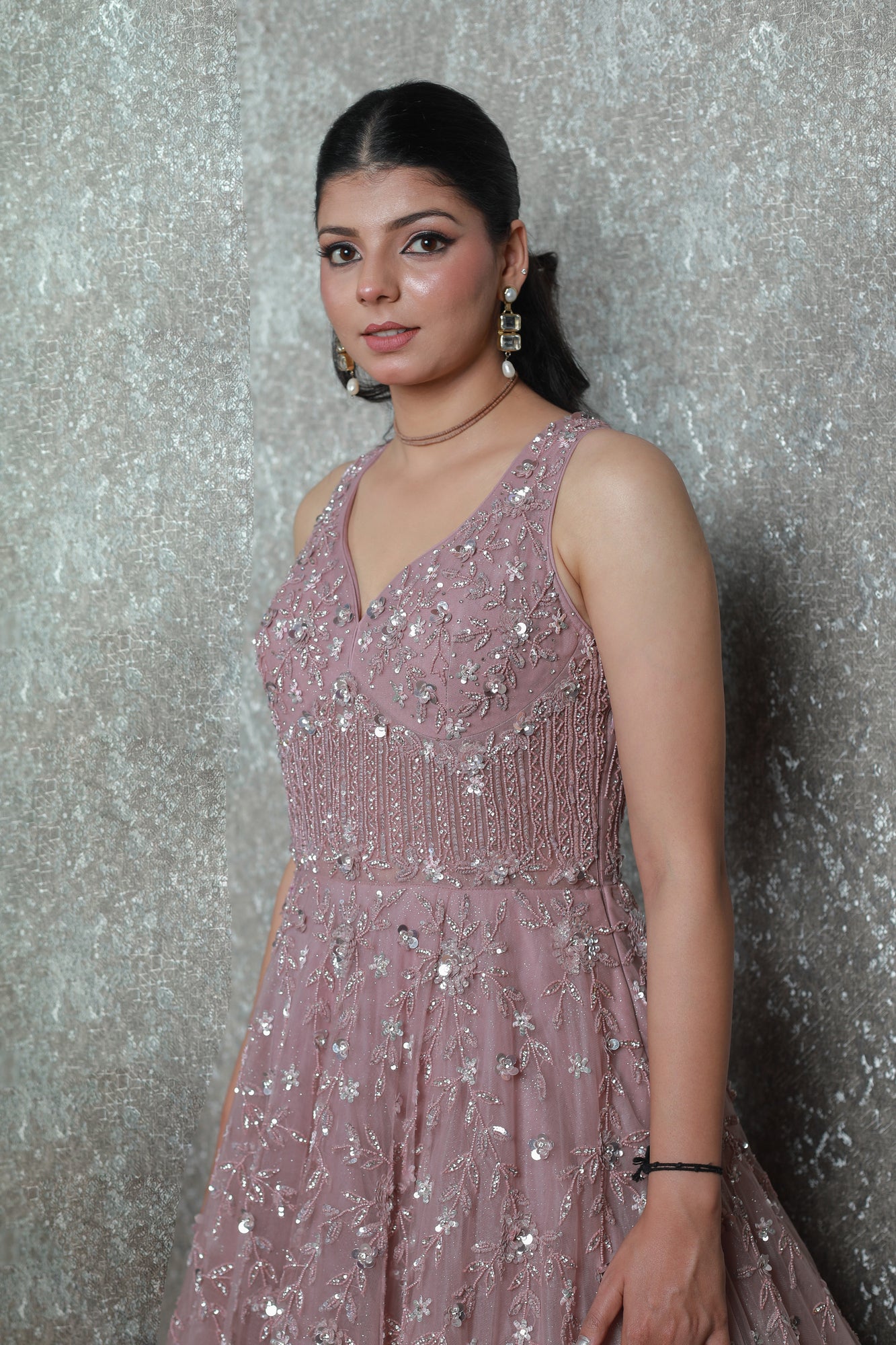 Noor-e-Gulab Pearl Gown