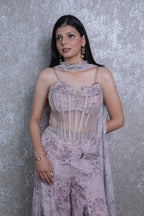 Gulabi Aura Corset Sharara