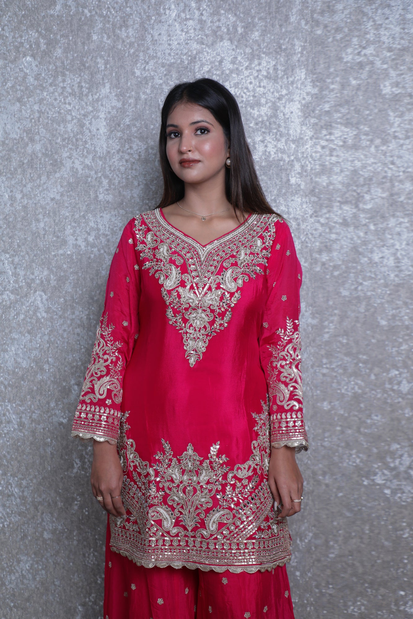 Rangrez Magenta Sharara Set
