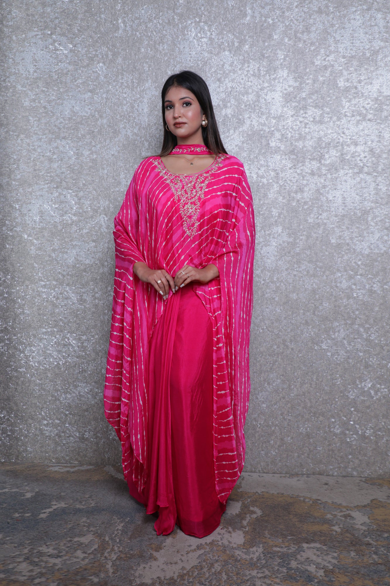 Mehfil Magenta Kaftan Dress