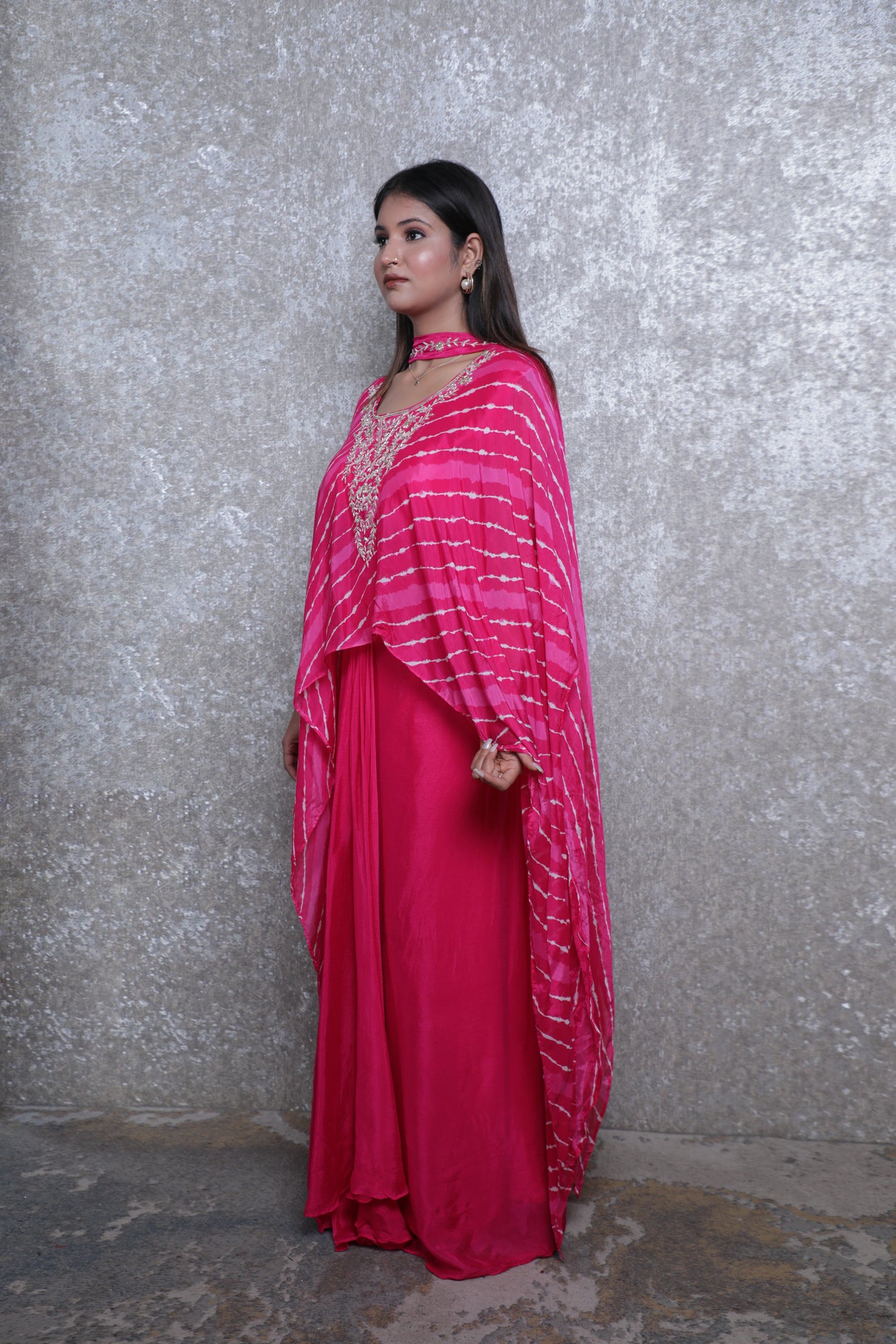 Mehfil Magenta Kaftan Dress