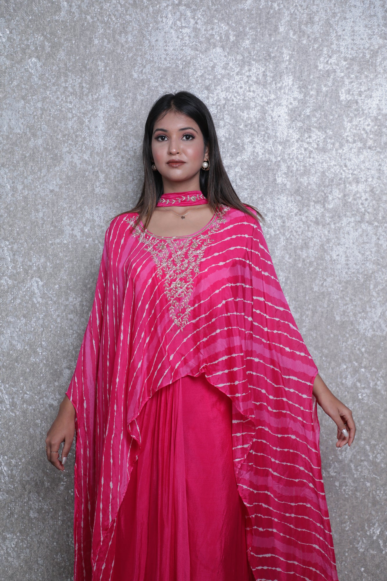 Mehfil Magenta Kaftan Dress
