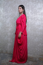 Mehfil Magenta Kaftan Dress