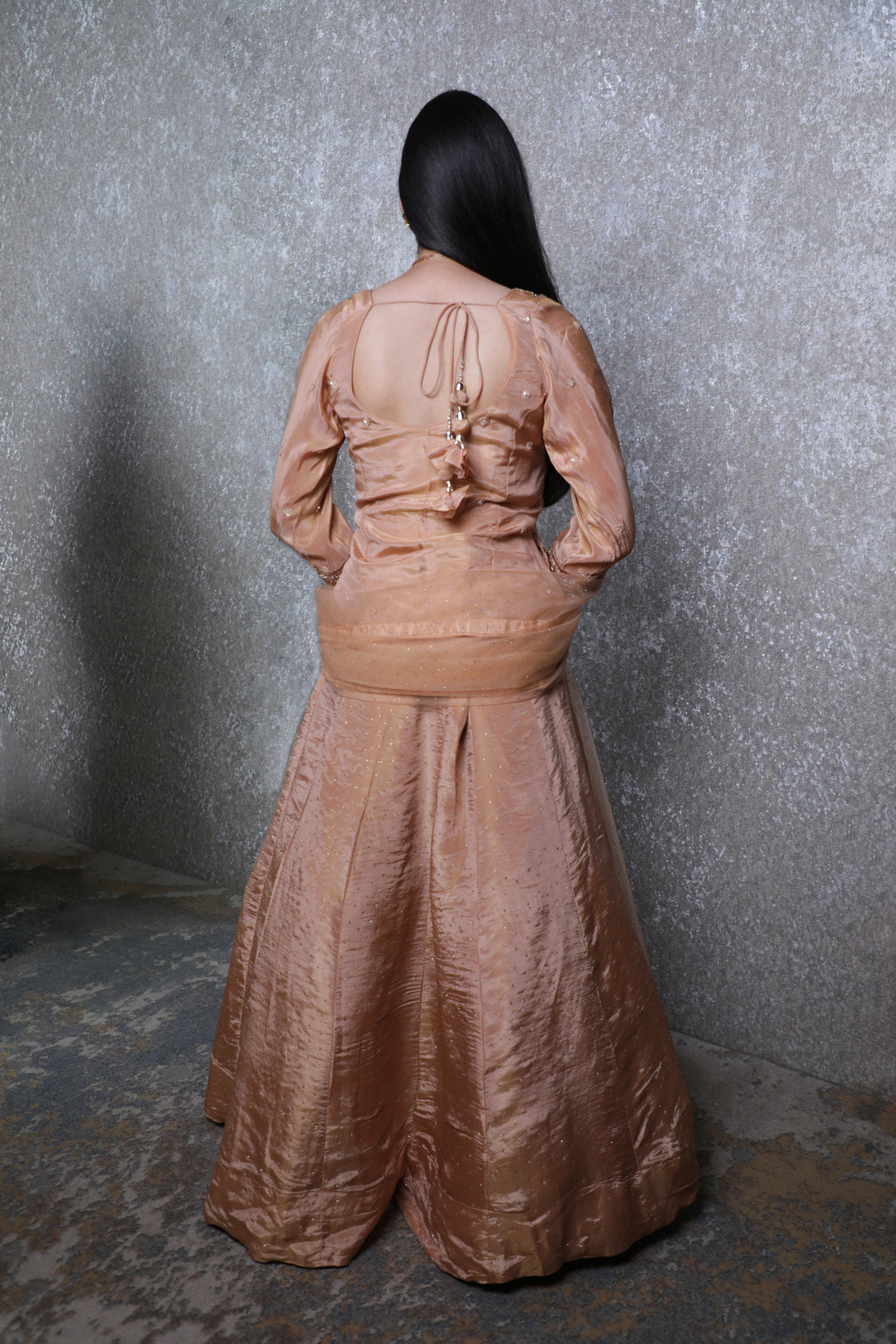 Pink Silk Handwork Lehnga Shirt Set