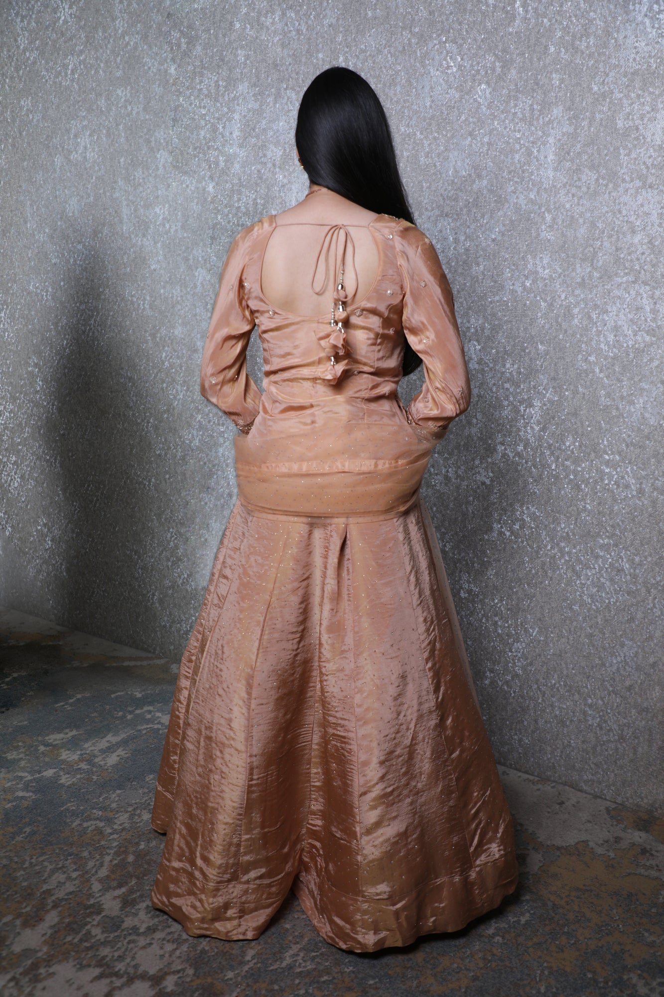 Pink Silk Handwork Lehnga Shirt Set