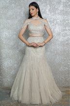 Zari Veil Fishcut Lehenga Set