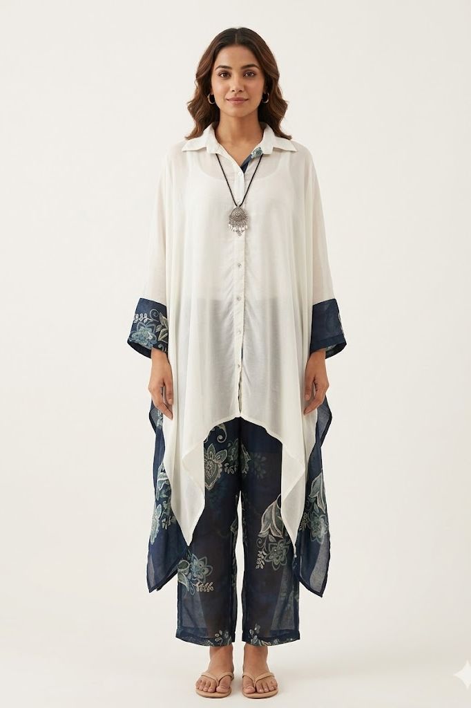 Ivory Drift Overlay Co-ord Set