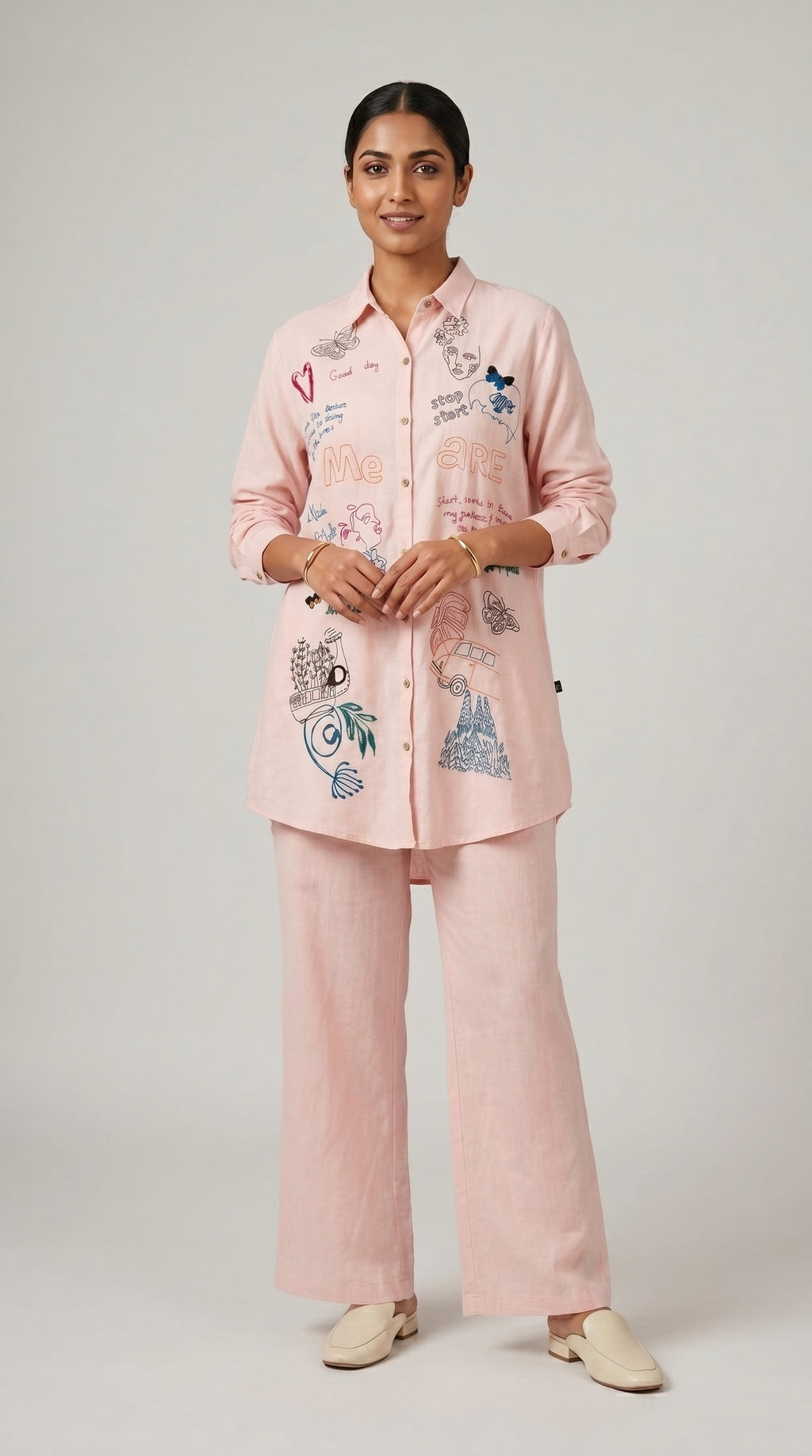 Wander Notes Cotton Co-ord Set