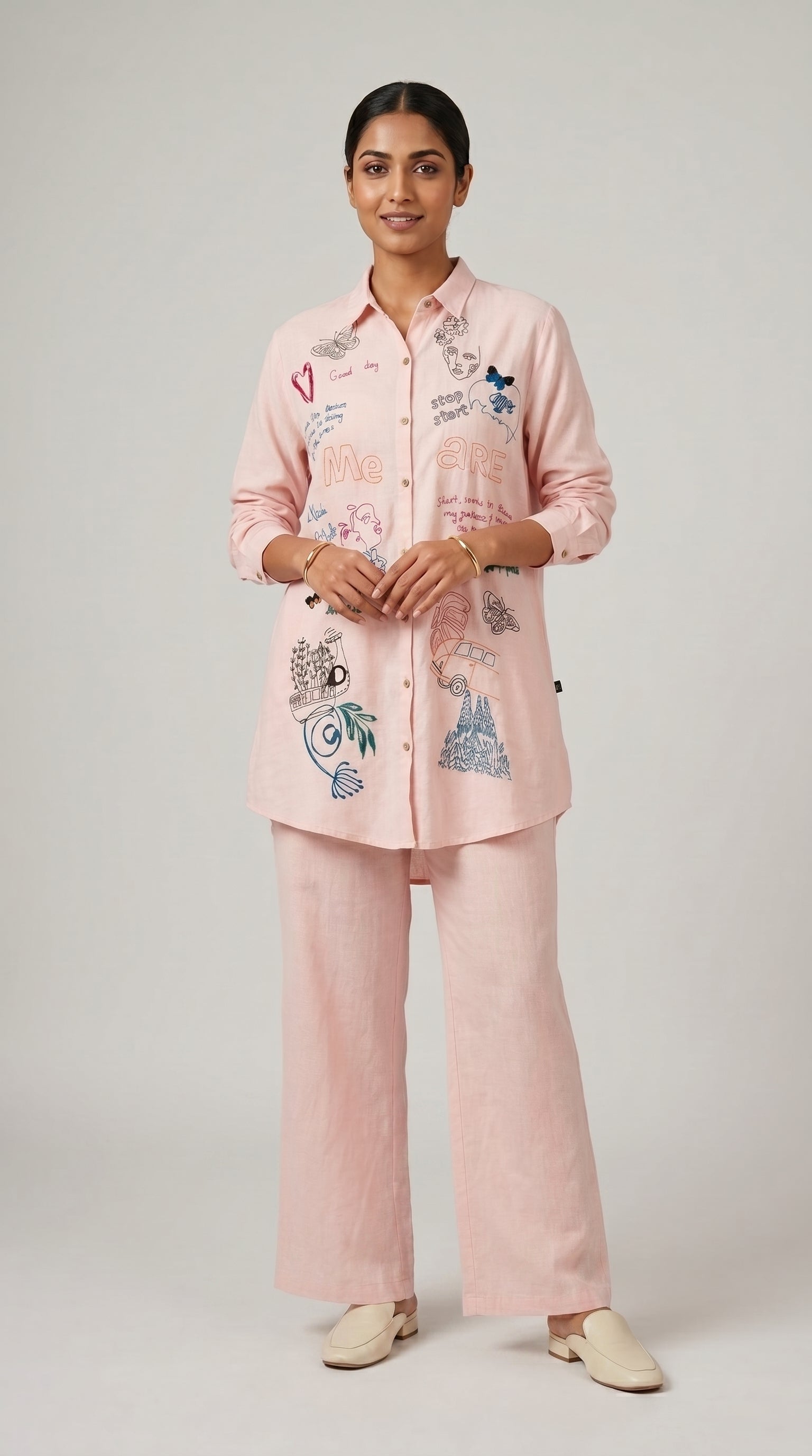 Wander Notes Cotton Co-ord Set
